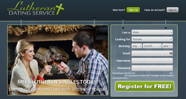 Lutheran Dating Service homepage