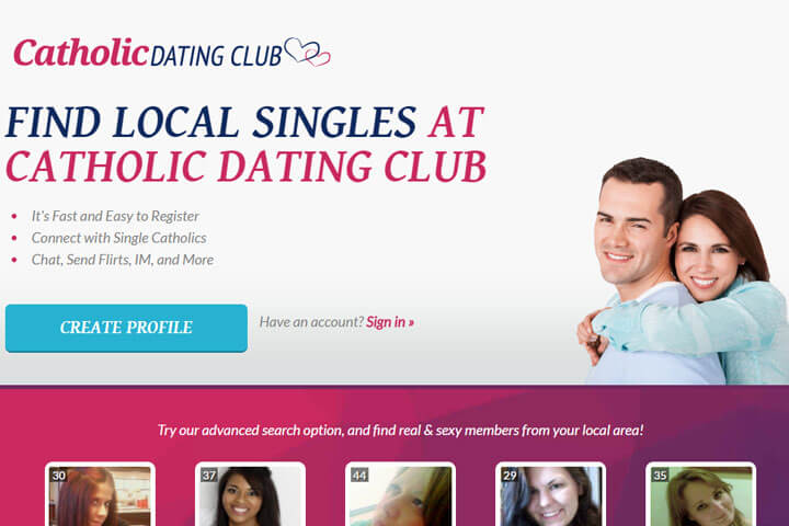 catholic dating club homepage