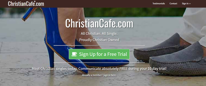 ChristianCafe.com homepage