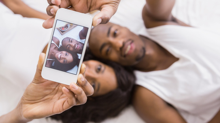 black christian chat couple taka a selfie